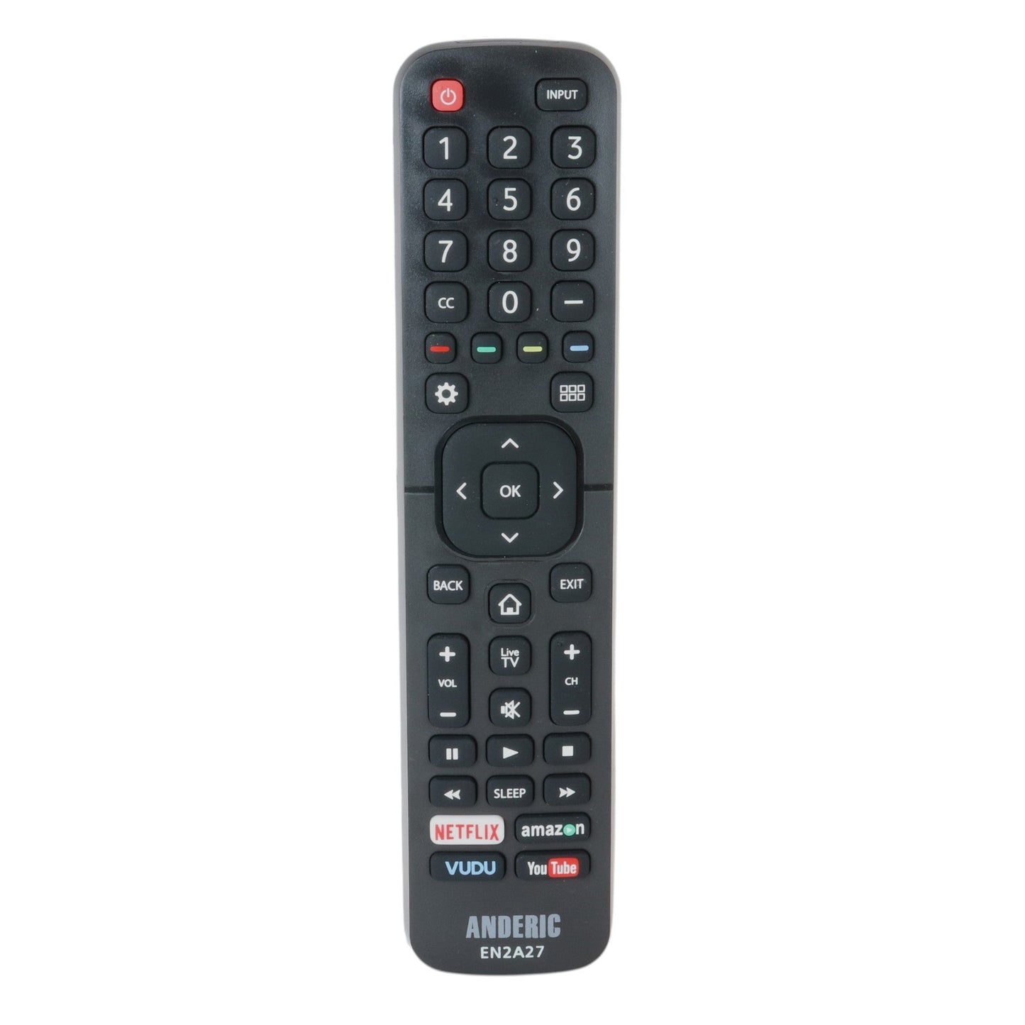 Anderic Substitute for Sharp EN2G27S Smart TV Remote Control [EN2A27]
