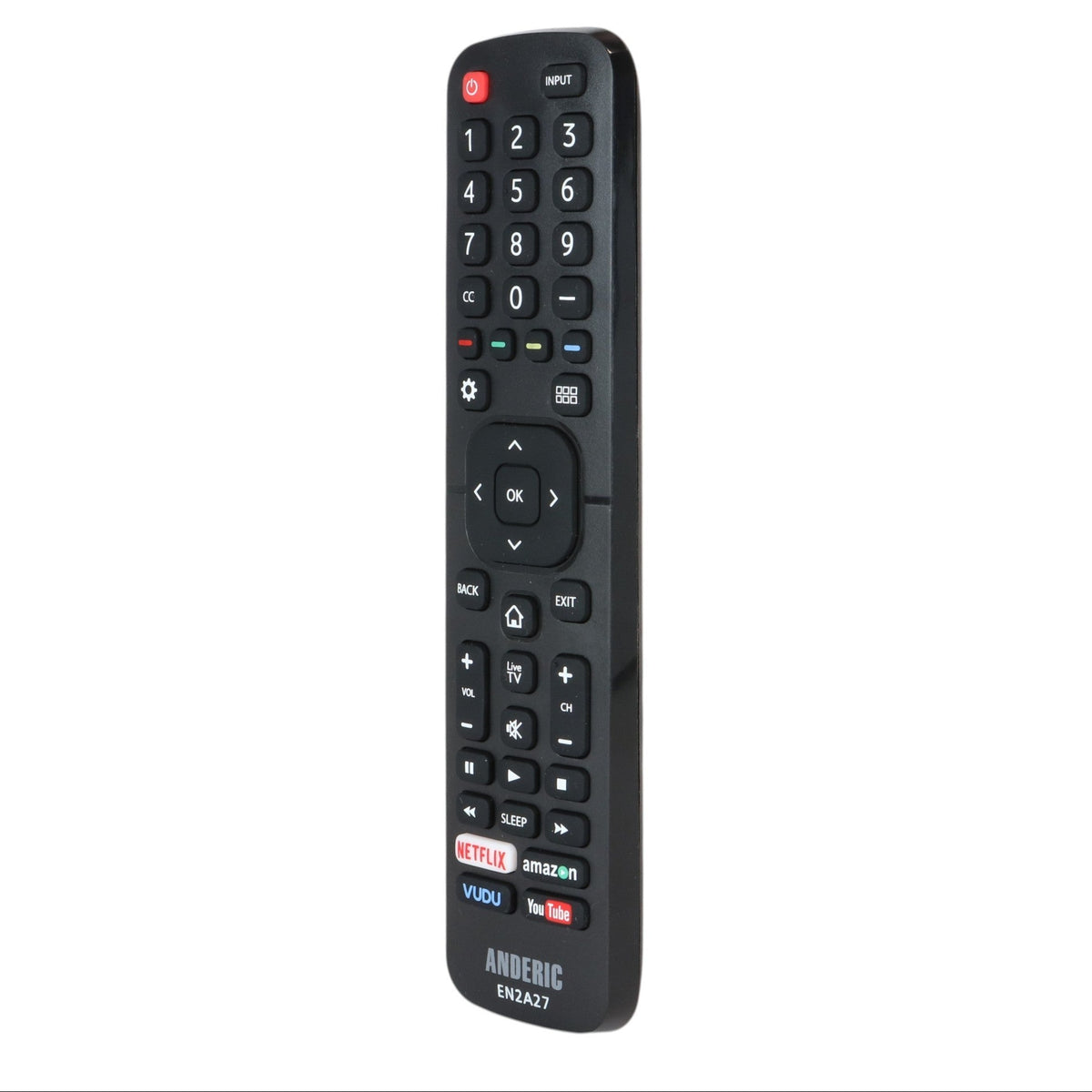 Anderic Substitute for Sharp EN2AD27S / 203322 Smart TV Remote Control [EN2A27]