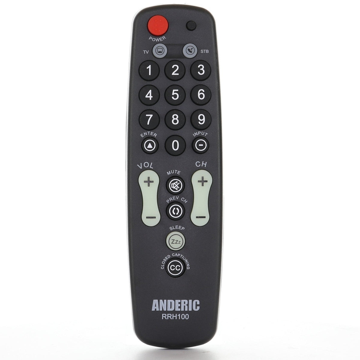 Anderic Substitute for LG AKB72913110 Multiple Bed Healthcare TV Remote Control [RRH100]