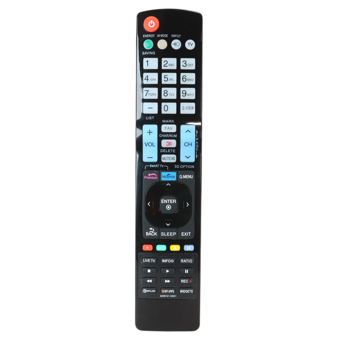 Anderic Substitute For AKB73655806 for LG TV Remote Control [RR5501]