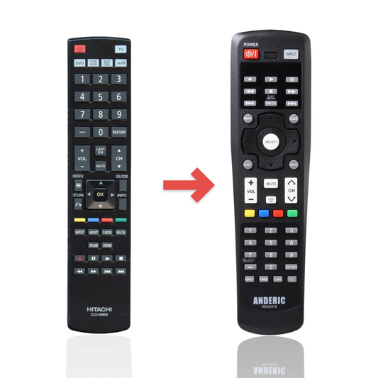 Anderic Substitute for Hitachi CLU-4986S TV Remote Control CLU4986S [RR49101S]