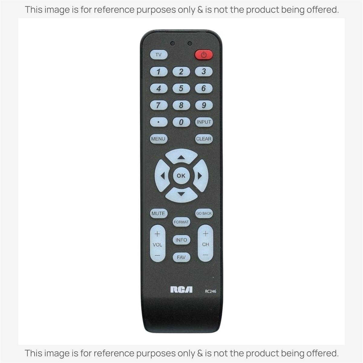 Anderic Substitute for RCA RC246 TV Remote Control [RRU401-2683]